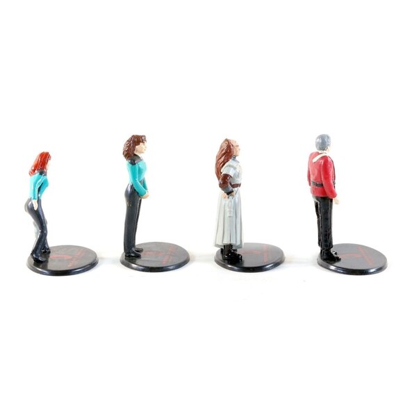 Star Trek Lot Of 4 3" PVC Figures Crusher Troi Scotty B'Etor Next Generation - Picture 7 of 10